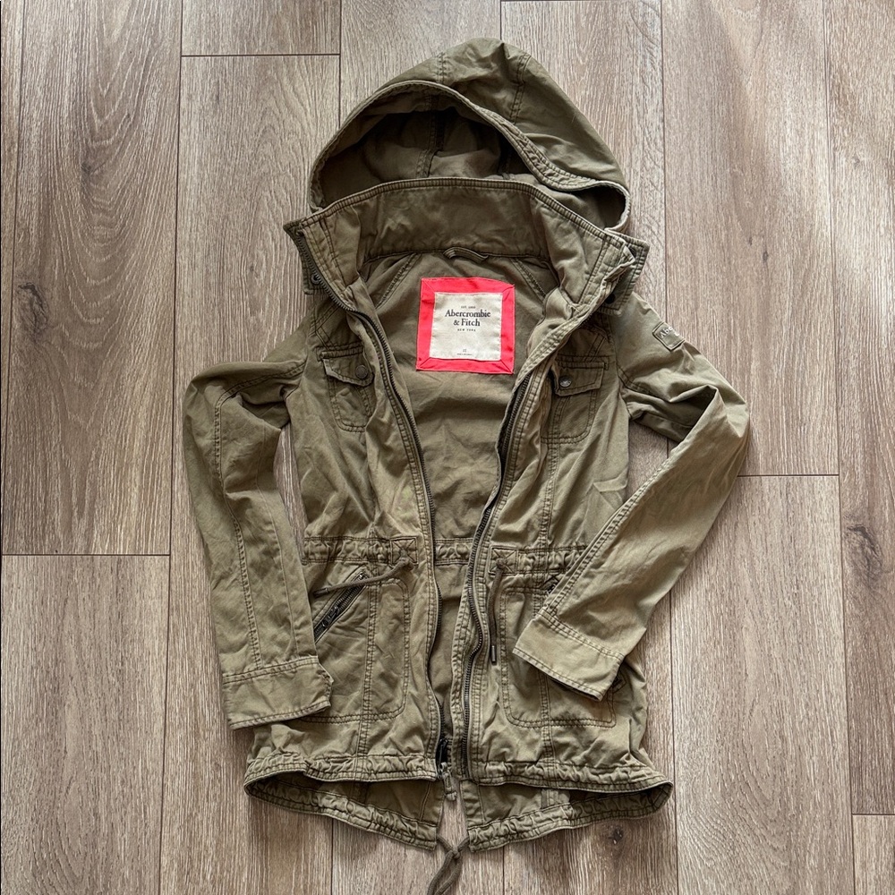 Vintage Abercrombie & Fitch Hooded Cargo Jacket